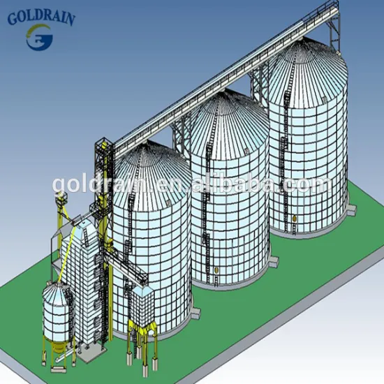 Bolted galvanized flat hopper bottom galvanized corrugated silo