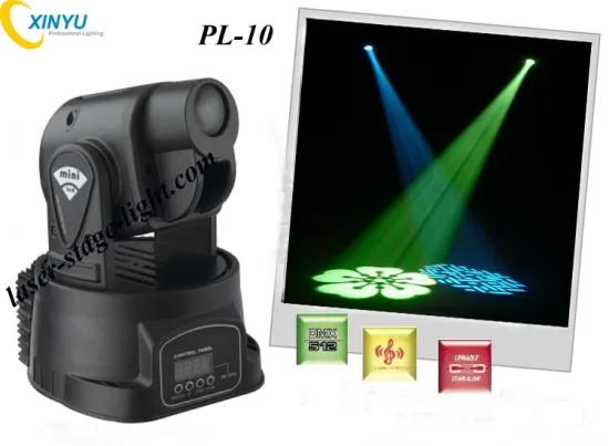Mini Led Moving Head Lights With Dmx512, Sound Activate, Auto Control