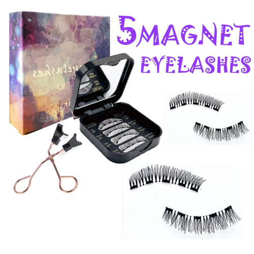 Strip Magnetic Eyelashes 5 magnets invisible band strip magnetic eyelashes Manufactory