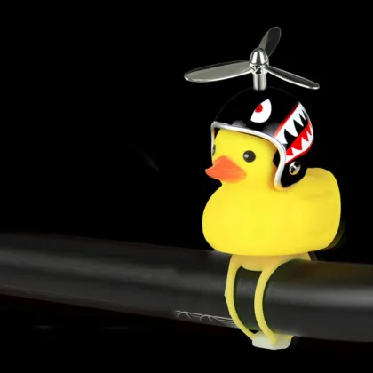 Turbo Duck with Helmet: Unique Motorcycle Bell and Electric Bike Accessories on TikTok