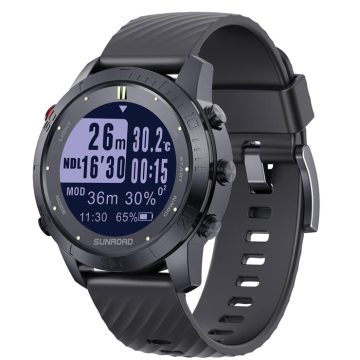 Men's Professional 100m Waterproof Diving Computer Watch with Bluetooth