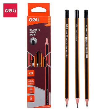 Deli E37015 E37016 ชุดวาดดินสอ - ดินสอกราไฟท์สำหรับนักเรียน (HB, 2B)