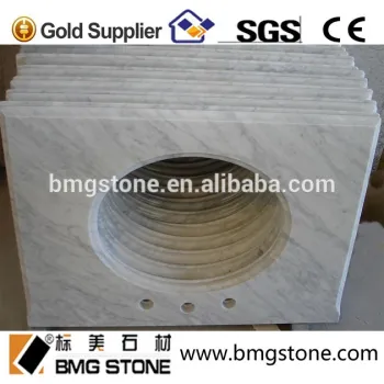 Custom White Marble Vanity Tops