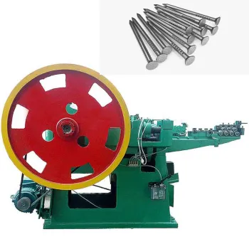 Easy Operation Hot Selling Hebei Automatic Roofing Round Double Head Threaded 4C Nail Making Machine