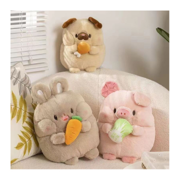 Cute Soft Plush Toy: Chubby Rabbit Dog Chick 25-35cm