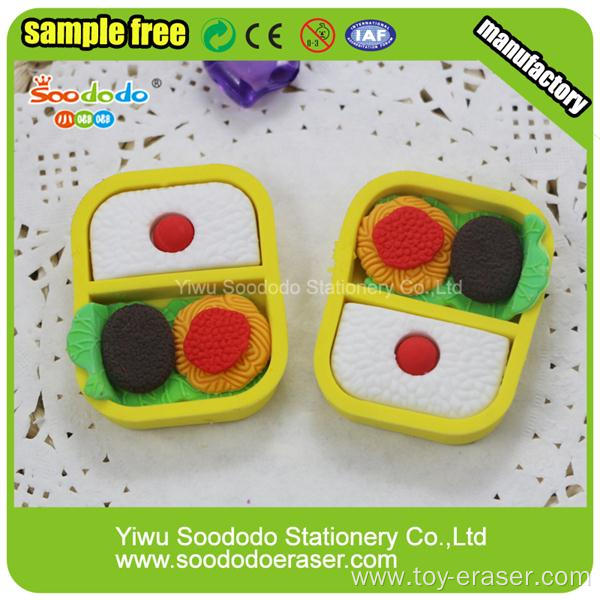 New Design Wholesale Food Shaped Eraser Chinese Factory