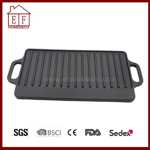 Pre-seasoned Cast Iron Griddle Rectangular