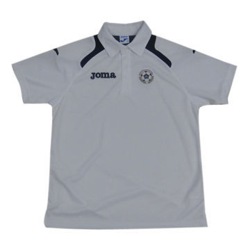 Joma raglan polo shirt, interlock 100% polyester 140gsm wicking, emb and emb patch on chest