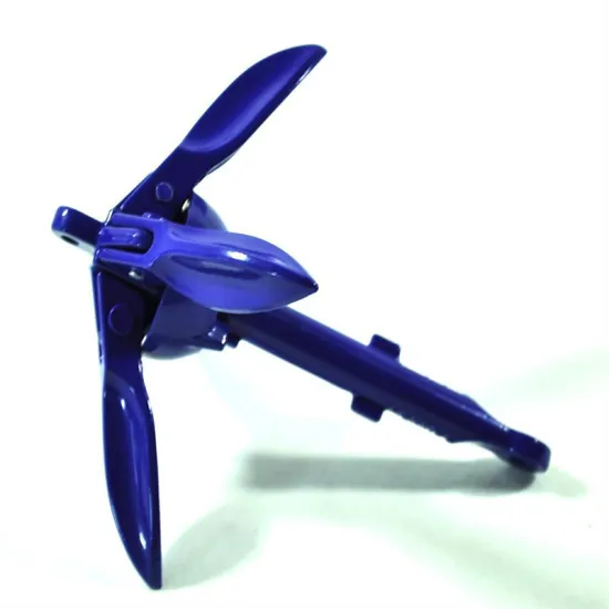 Aluminum Folding Boat Anchor For Canoe Kayak Fishing Accessories 4 Tines Compact Anchor Buoy Kit Bag Marine Rope
