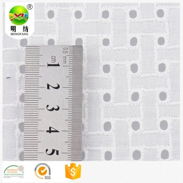 100% cotton eyelet embroidery fabric