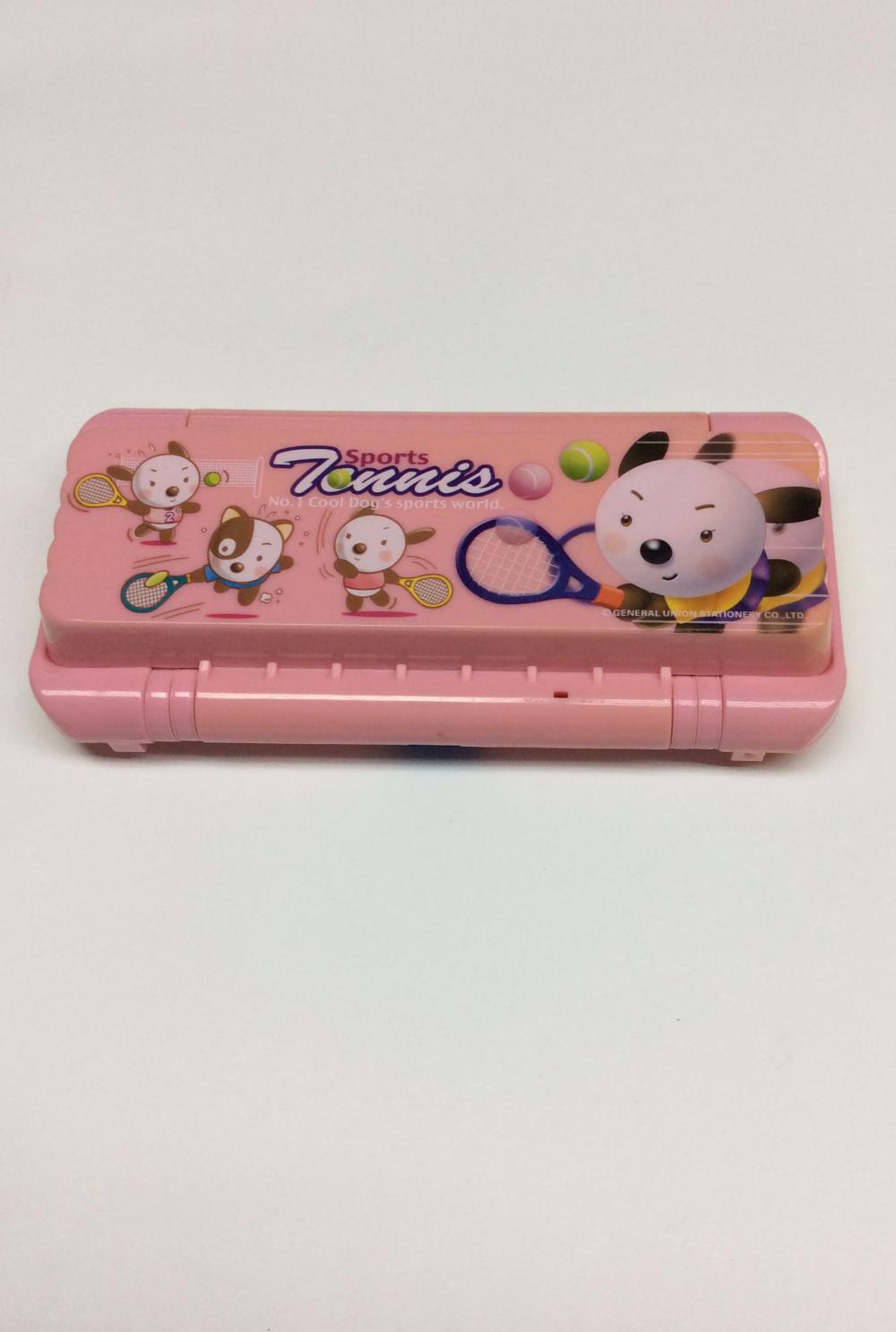 Plastic functional auto-opening pencil box