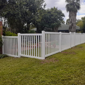 Outdoor PVC Garden Fence - White Picket Fence Temporary