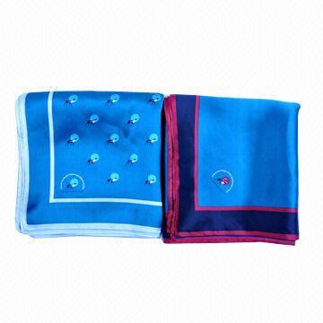 Silk Satin-printed Scarf, Customized Designs are Welcome