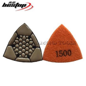 Triangular Diamond Dry Polishing Pad for Concrete