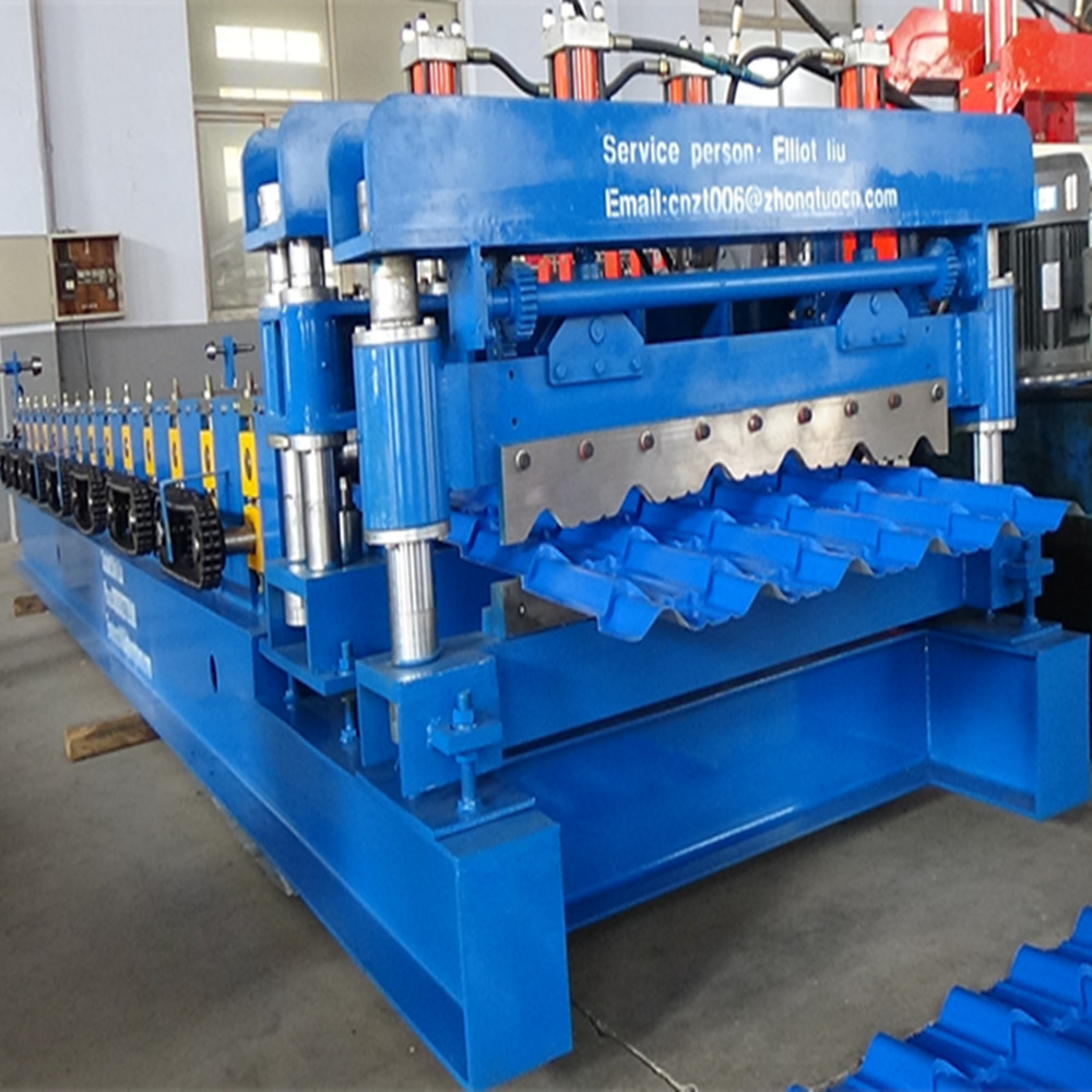 New 970 steel roof tile forming machine