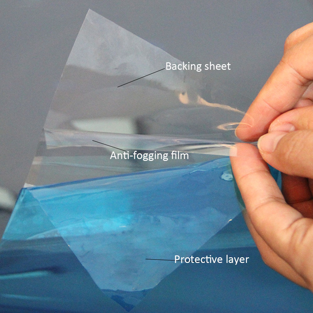 Sunice 3 Layers Anti Fog Window Film Clear Home Building Hotel Bathroom Mirror Protective Soft Sticker 40cmx100cm