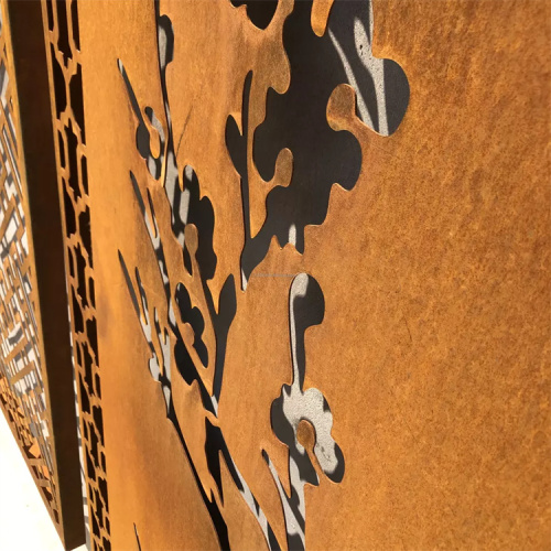 Garden Screen Panels Laser Cut Corten Steel Panel Factory