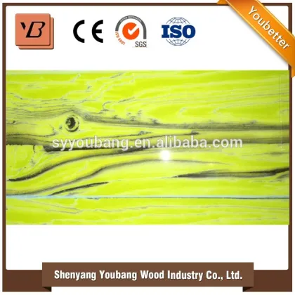 Good quality high gloss uv board, UV MDF glossy board for kitchen cabinet decoration