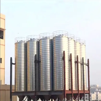 Automated cement storage and transportation silos