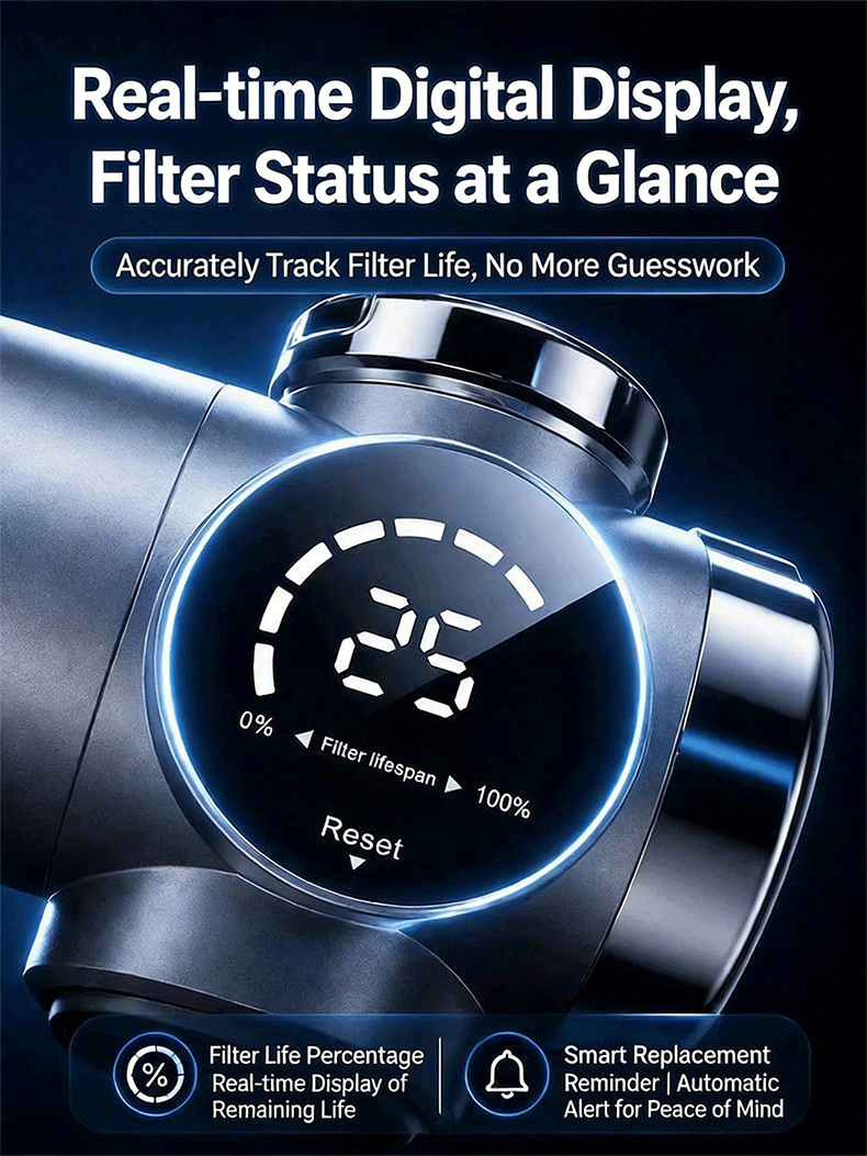 Horizontal Digital Display Faucet Water Purifier