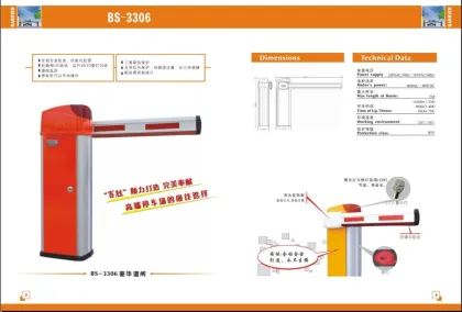 Bisen New Design Barrier Gate Boom Gate BS-3306/Automatic Gate Barrier/Barrier Gate/Toll Gate Barrier