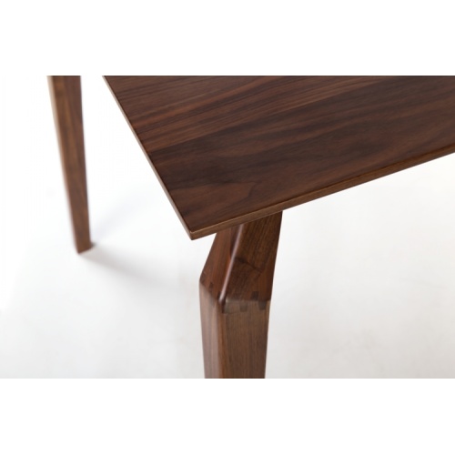 Mesas de jantar modernas em madeira maciça de nogueira para restaurantes