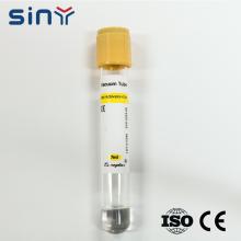 Tube de collecte de sang à capuchon jaune de 7 ml avec gel