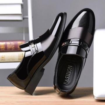 Latest Men's Fashion Leather Shoes: Classic, Breathable, Korean Style, Business Dress Low-Tops