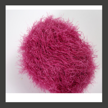 Dyed 100%Polyester Feather Knitting crochet yarn for hand knitting scarf