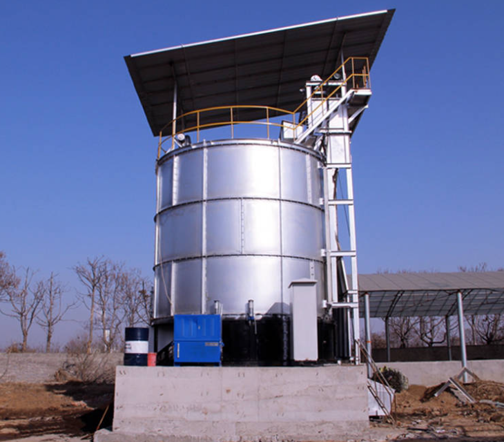 Tanque de digestão de lodo de aço inoxidável