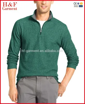 Wholesale thick western style 1/4 zip fleece pullover