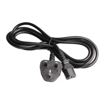 VDE Approval power cord UK plug BS1363A to IEC 320 C13