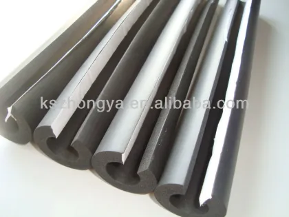 air conditioning tube insulation split rubber hose insulation pipes with glue