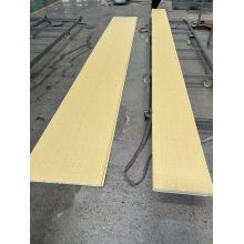 Yellow Long Stone Brick Pattern Metal Exterior Wall Insulation Decorative Panel