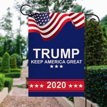 Bendera taman poliester kustom grosir Donald Trump