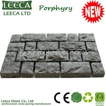 Porphyry mesh paving stone