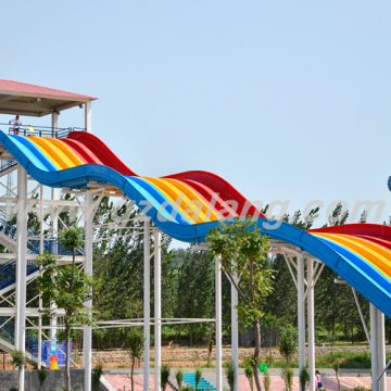 6 colors Rainbow fiberglass water slide for sale