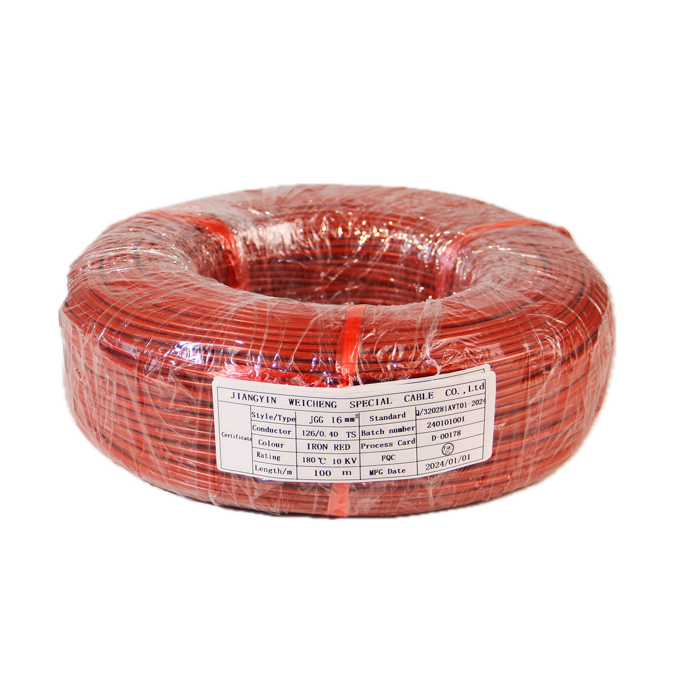 Silicone insulated high-voltage cable