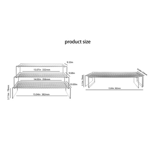 3 tier stainless steel foldable cooling rack