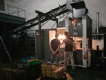 Dökümhane için otomatik yatay yeşil kum kalıplama makinesi