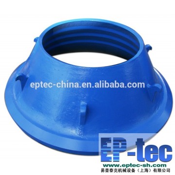 HIGH MN CONE CRUSHER PARTS MANTLE, CONCAVE