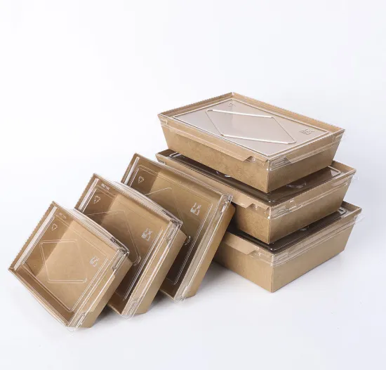 Custom Biodegradable Food Container Kraft Paper Box