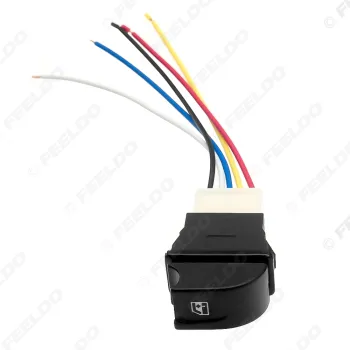 12V/24V 20A Car Power Window 5Pins Switch with Red Illumination