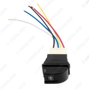 12V/24V 20A Car Power Window 5Pins Switch with Red Illumination