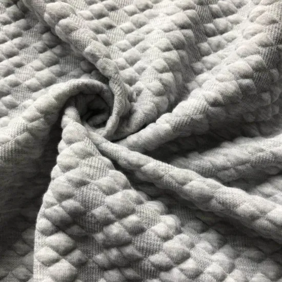 3D effect Polyester Jacquard knitted fabric