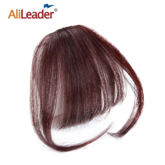 AliLeader Newest Brazilian Virgin Hair Air Bangs Well Priced Fashion 100% Human Hair Front Fringe Clip in Hair Extension