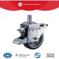 Mywin Pu Wheel Pp Core Hourde Duty Industrial Scaffolding Caster avec verrouillage total