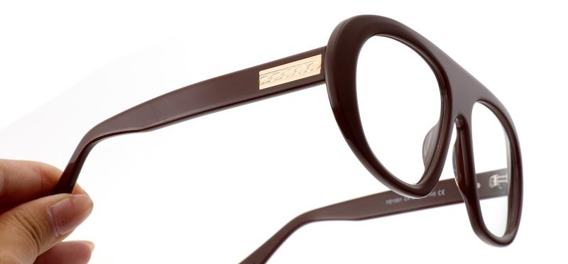 Mellume Oversized Navigator Acetate Optical Glasses ME2076-detail 1