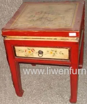 Chinese Painting Beside Table 