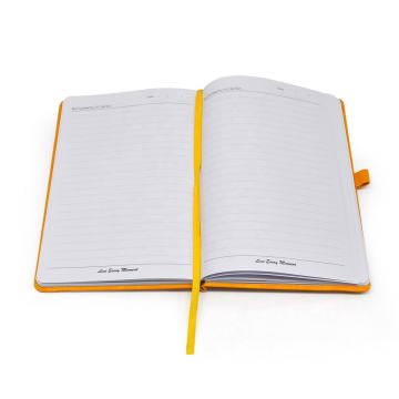 Custom Pu Leather Notebook with Logo Print - Hardcover Diary Journal